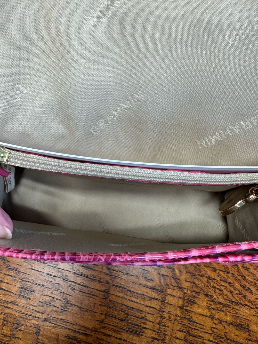 NWT Brahmin Minuette Crossbody in Phlox Pink Melbourne w/Dust Bag - Picture 9 of 11